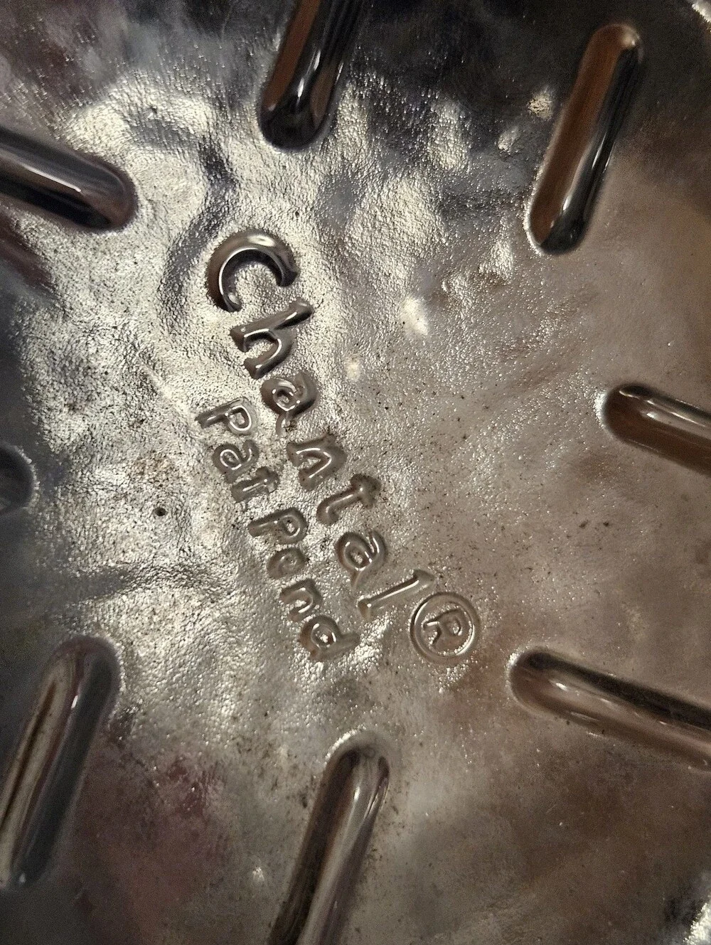 Heavy Glass Trivet * Warmer * Stand * Chantal * 1970s